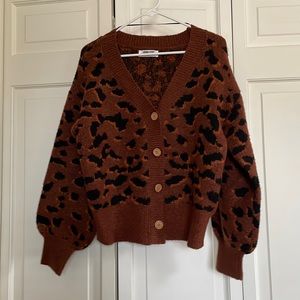 Cute animal print sweater